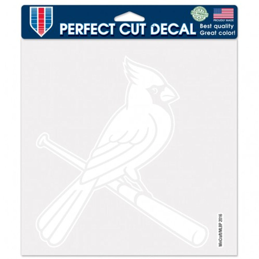 St. Louis Cardinals Logo - 8x8 White Die Cut Decal at Sticker Shoppe