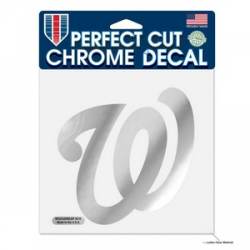 Washington Nationals - 6x6 Chrome Die Cut Decal