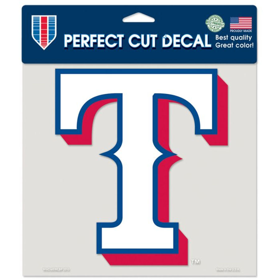 Texas Rangers - 8x8 Full Color Die Cut Decal