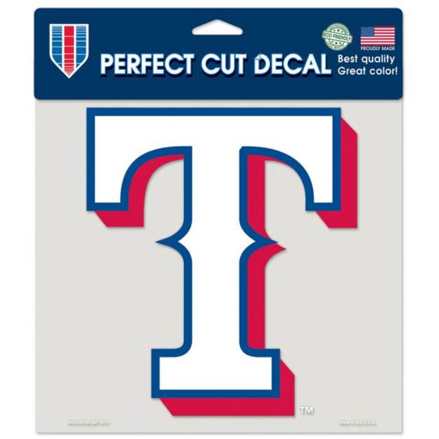 Texas Rangers - 8x8 Full Color Die Cut Decal