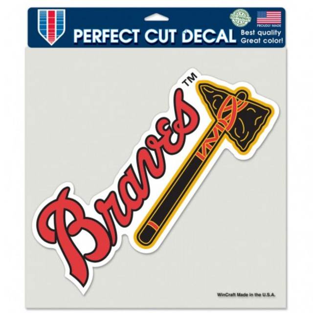 WinCraft Atlanta Braves 4'' x 4'' Color Perfect Cut Decal