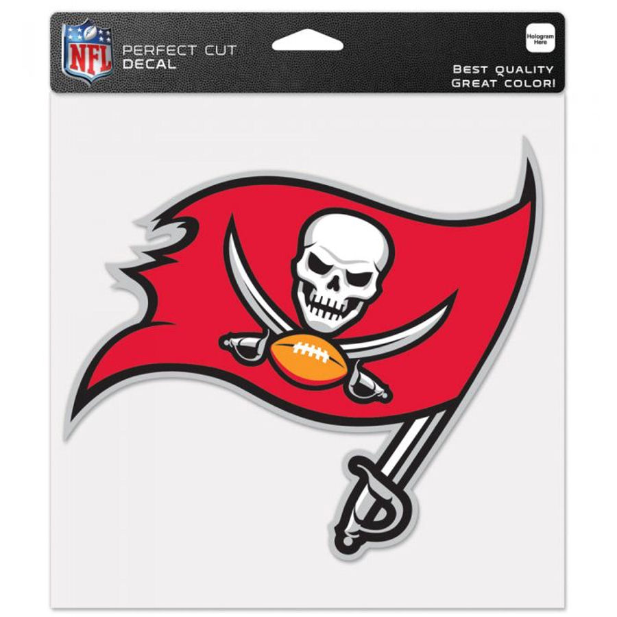 Tampa Bay Buccaneers Flag Logo - 8x8 Full Color Die Cut Decal