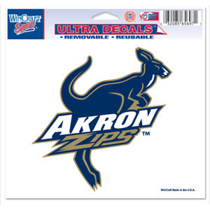 University Of Akron Zips - Ultra Decal at Sticker Shoppe