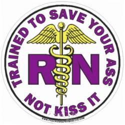 RN Save Your Ass - Dark Purple Decal