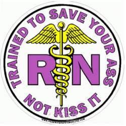 RN Save Your Ass - Purple Decal