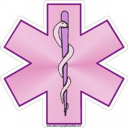 Star Of Life - Pink Decal