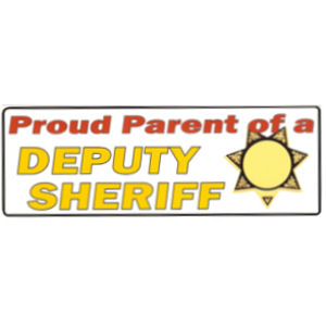 7 Point Star Proud Parent Of A Deputy Sheriff - Decal