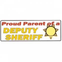 7 Point Star Proud Parent Of A Deputy Sheriff - Decal