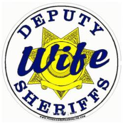 7 Point Star Deputy Sheriffs Wife - Sticker