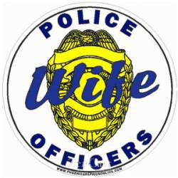 Police Officers Wife - Decal
