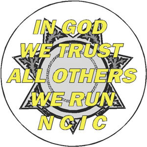 7 Point Star In God We Trust All Others We Run N C I C - Decal