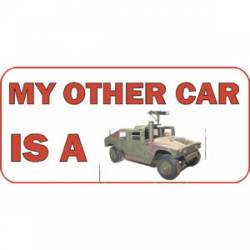 My Other Car Is A Hum-vee - Vinyl Sticker