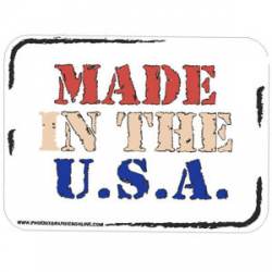 Made In The USA American Flag - Decal