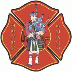 Honor Guard Maltese Cross - Sticker
