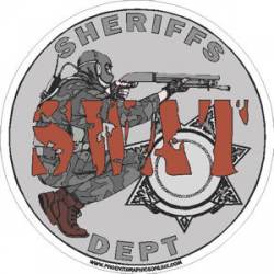 7 Point Star SWAT Sheriffs Dept - Decal