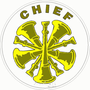 Fire Chief Bugles - Decal