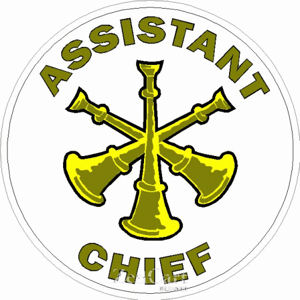 Assistant Chief Bugles Vinyl Sticker at Sticker Shoppe
