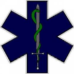 Tactical Medic Star of Life Sword - Decal