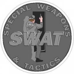 SWAT Force Door Specail Weapons & Tactics - Vinyl Sticker