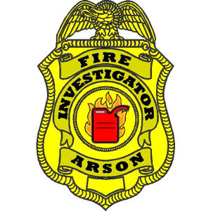 Fire Arson Investigator Badge - Decal