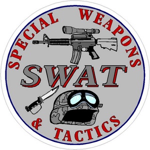 Swat Special Weapons & Tactics Gear - Vinyl Sticker at