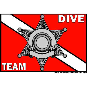 Sheriff 6 Point Dive Team - Helmet Decal
