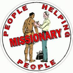 Missionary People Helping People Vinyl Sticker