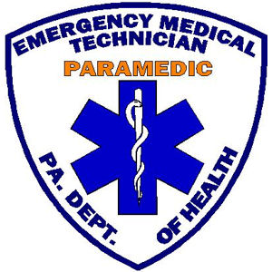 Pennsylvania EMERGENCY MEDICAL RESPONDER 2 patches PA Health Dept EMS