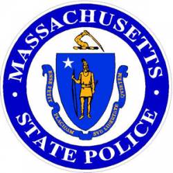 Massachusetts State Police Window Decal POLICE DEPARTMENT Bumper Sticker lisence 