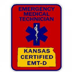 Kansas EMT-D - Sticker