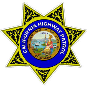 California Highway Patrol - Star Sticker at Sticker Shoppe