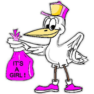 It's A Girl - Decal