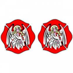 Guardian Angel Maltese Cross - Helmet Decal Pair