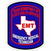 Texas EMT Emergency Medical Technician - Vinyl Sticker