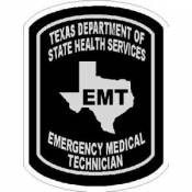 Texas EMT Emergency Medical Technician Subdued - Vinyl Sticker