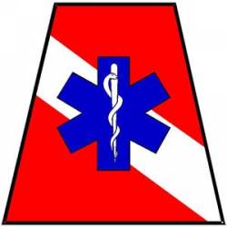 Dive Rescue EMS Helmet Tet - Vinyl Sticker