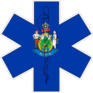State of Maine Star of Life - Decal