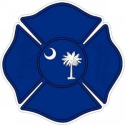 State of South Carolina Maltese Cross - Decal