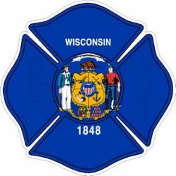 State of Wisconsin Maltese Cross - Decal