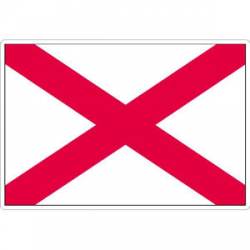 State Of Alabama - Vinyl Flag Sticker