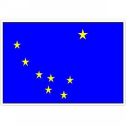 State Of Alaska - Vinyl Flag Sticker