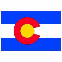 State Of Colorado - Vinyl Flag Sticker