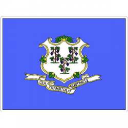 State Of Connecticut - Vinyl Flag Sticker