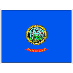 State Of Idaho - Vinyl Flag Sticker