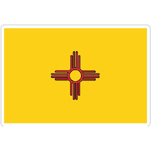State Of New Mexico - Vinyl Flag Sticker