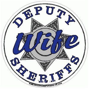 7 Point Star Deputy Sheriffs Wife - Decal