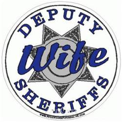 7 Point Star Deputy Sheriffs Wife - Decal