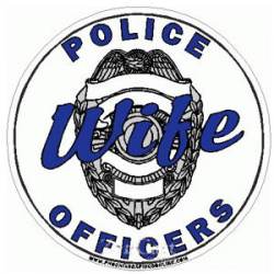 Police Officers Wife - Sticker
