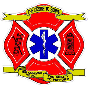 Maltese Cross with Star of Life - Decal