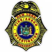 New York Fire Arson Investigator Vinyl Sticker